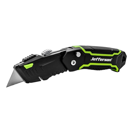 Jefferson Assistant Folding Knife - Spring-Assist Cutter with Lock-Back & 8 Blades