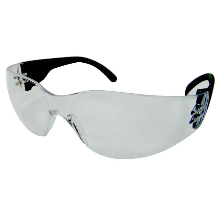 Jefferson Safety Glasses - Clear Frameless with Polycarbonate Arms & Side Shields