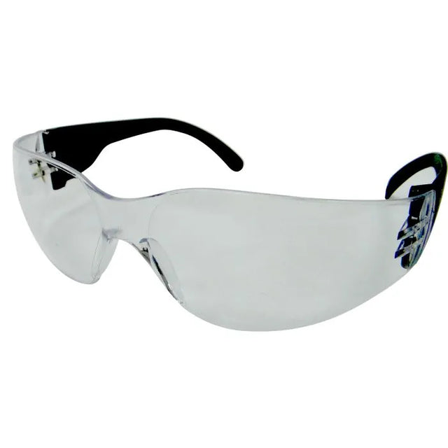 Jefferson Safety Glasses - Clear Frameless with Polycarbonate Arms & Side Shields