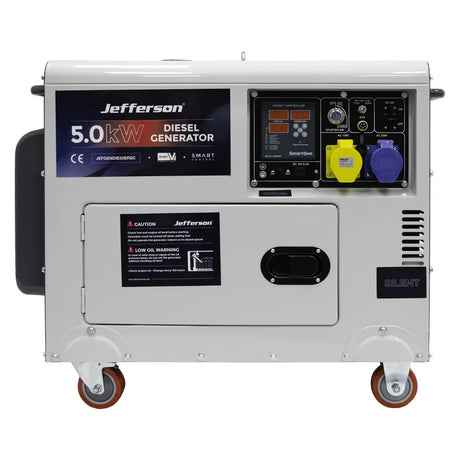 Jefferson 6.3KVA Silent Diesel Generator With Electric Remote Start AVR