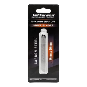 Jefferson 9mm Snap Off Blades - Pack of 10 Replacement Knife Blades