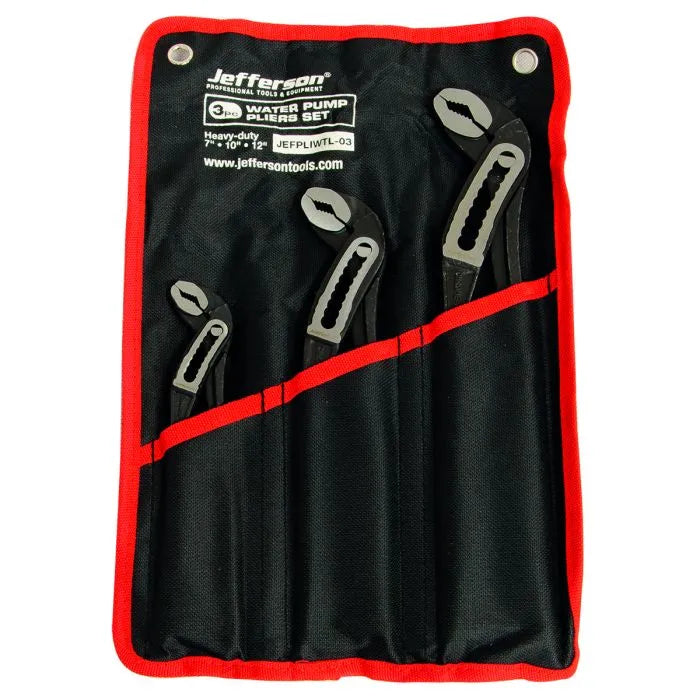 Jefferson 3 Piece Large Water Pump Pliers Set