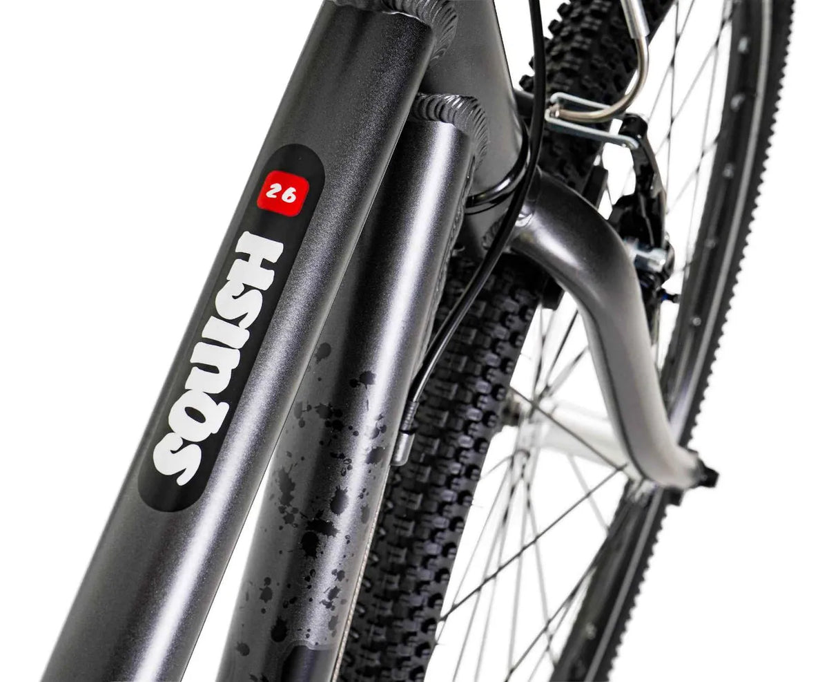 Junior Grey Squish Bike 15" Frame, 26" Wheels for Ages 11+ | Lightweight Alloy Kids' Bike