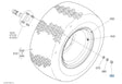 K1310-11643 Kubota Nut for Rear Wheel Assembly - OEM Fitment