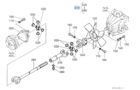 K1310-13510 Kubota Joint Univ Assy - Universal Joint for G Series G18