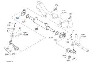 K2063-16634 Kubota HOLDER,CYLINDER RH for G23-LD Steering Linkage