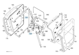 K6302-63730 Kubota Collar, Arm for GCK370GREC2 & GCK450GREC2 Lift Arms
