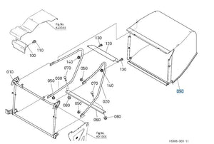 K6304-63540 Kubota Bag Net for GCK370GREC2 Collection System (GR1600)