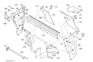 K6304-63980 Kubota Trim Sash for GCK370GREC2 & GCK450GREC2 Base Assembly