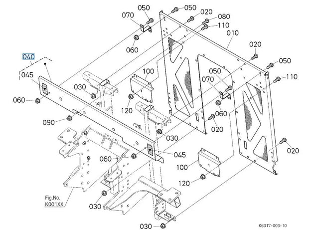 K6312-96390 Kubota Kit Cover - OEM Front Cover Assembly for G23-LD