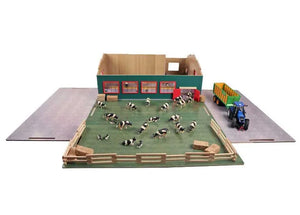 Kids Globe 1:32 Stable with Storage & Pasture - Wooden Playpen with Removable Roof Panels (V05/0310)