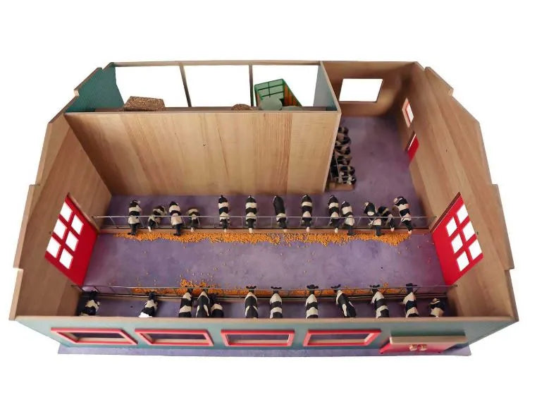 Kids Globe 1:32 Stable with Storage & Pasture - Wooden Playpen with Removable Roof Panels (V05/0310)
