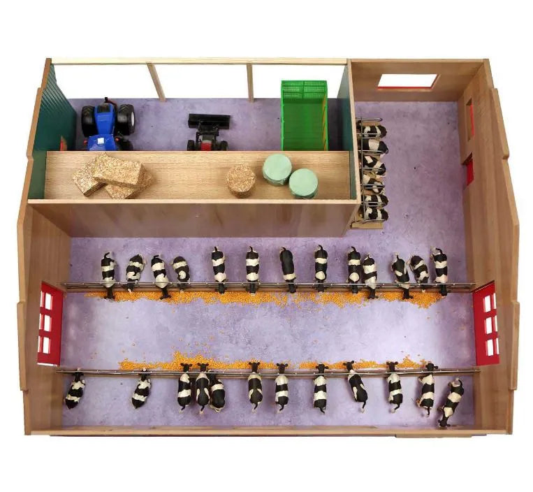 Kids Globe 1:32 Stable with Storage & Pasture - Wooden Playpen with Removable Roof Panels (V05/0310)