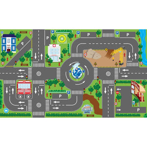 Kids Globe Traffic Mat with LED Traffic Lights