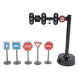Kids Globe - Traffic Light with 3 Lights and 5 Traffic Signs