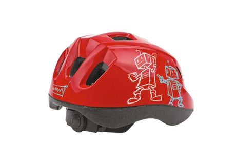 Kids Robot Helmet - Secure Fit, 8 Vents, Fun Robot Design