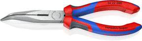 Knipex 26 22 200 Snipe Nose Pliers - 200mm Side Cutting, Comfort Grip