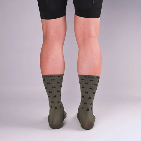 NMDK KOM HUNT Socks - Khaki | Performance PROLEN Yarn Cycling Socks