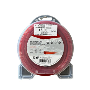 Kramp Strimmer Line Red 2.4mm x 15m