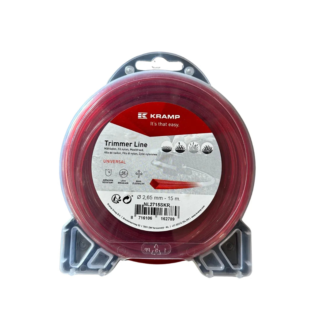 Kramp Strimmer Line Red 2.65mm x 15m