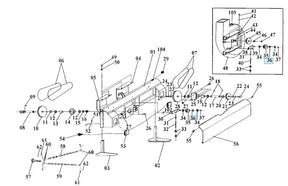 Kubota 00847-00360 Spacer - OEM Main Frame Component for GCD600T