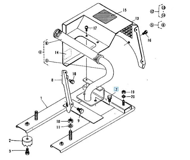 Kubota 01123-50816 Bolt SEMS - OEM Fastener for Engine Frame, Transmission & Hydraulic Lines