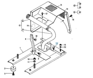 Kubota 01123-50816 Bolt SEMS - OEM Fastener for Engine Frame, Transmission & Hydraulic Lines