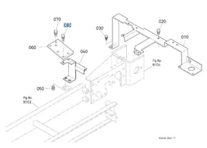 Kubota 01123-50830 Bolt SEMS - OEM Fastener for Clutch, Hydraulic & Engine Frame Applications