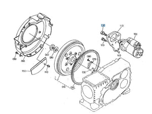 Kubota 01133-51030 SEMS Bolt - OEM Fastener for Front Axle, Alternator, Battery & Frame