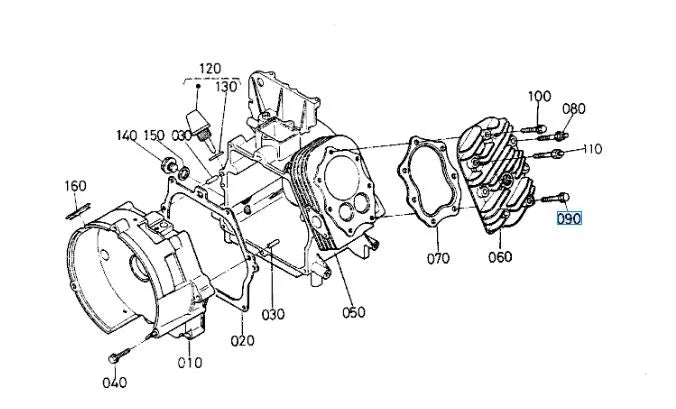 Kubota 01754-50635 Flange Bolt - OEM Bolt for Alternators, Fans & ECU Units