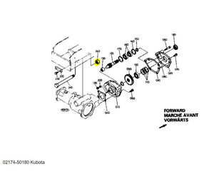 Kubota 02174-50180 Nut – Genuine Replacement Part for Kubota Equipment