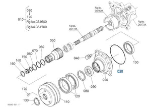 Kubota 04810-51250 O-Ring - OEM Seal for Swivel & LST Motor Assemblies