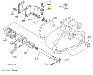 Kubota 08101-06001 Bearing - Genuine OEM Ball Bearing for Shift Forks, HST & Gear Cases