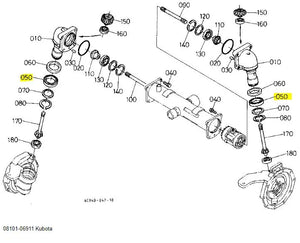 Kubota 08101-06911 Ball Bearing - OEM for Bevel, Differential & Planetary Gear Systems