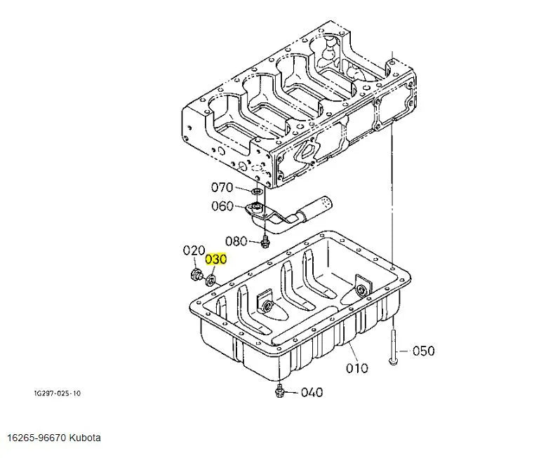 Kubota 16265-96670 Packing - OEM Gasket for Oil Pan & Gear Case | Tractors, Excavators & Utility Vehicles