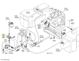 Kubota 1J351‑52030 Fuel Pump Assembly | Genuine Fuel Lift Pump Replacement