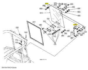 Kubota 30418-61842 Shield | OEM Glass & Side Window Protection