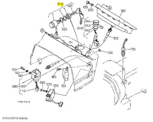 Kubota 37410-59110 Starter Switch Assembly | Genuine OEM Ignition Switch