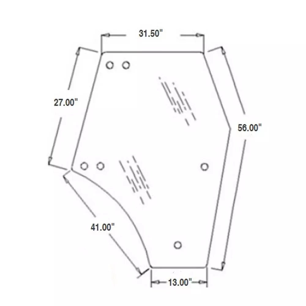 Kubota 3C581-70774 Left Door Glass | Genuine OEM Cab Door Replacement