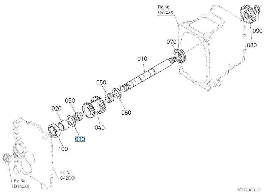 Kubota 62231‑14770 Collar (3rd Slast Collar 2) - OEM Drivetrain Support Component