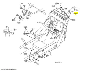 Kubota 66021-55230 Screw - High-Quality Pan-Head Screw for Dashboards & Panels