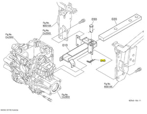 Kubota 66592-35190 Hitch & 3-Point Linkage Pin Set | OEM Replacement