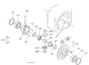 Kubota 67311-14980 Collar Pinion Thrust - Genuine Differential Component