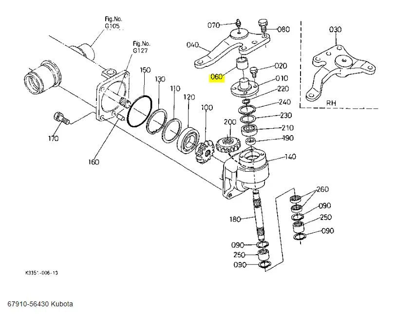 Kubota 67910-56430 Bush - OEM Replacement for Knuckle Arm, Tie Rod & Rear Axle