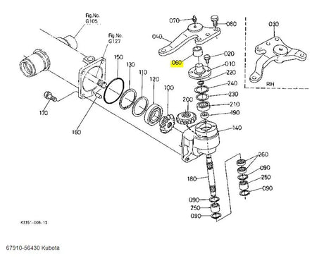 Kubota 67910-56430 Bush - OEM Replacement for Knuckle Arm, Tie Rod & Rear Axle