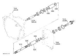Kubota 6A700-13660 Coupling - Genuine Propeller Shaft Coupling for B2320 Series Tractors