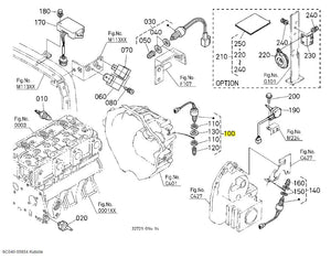 Kubota 6C040-55854 Safety Switch Assembly - Reliable Replacement for B-Series Tractor Models