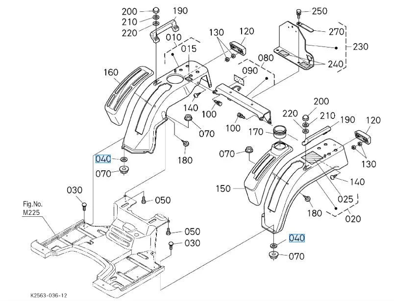 Kubota 75599-32113 Plain Washer (3/8) - Genuine OEM Fastener