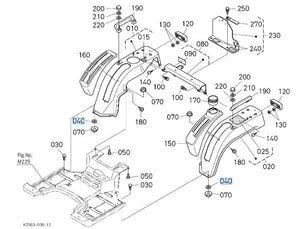 Kubota 75599-32113 Plain Washer (3/8) - Genuine OEM Fastener