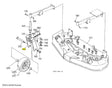 Kubota 76543-34200 Support Front Wheel for Mower Decks | OEM Quality